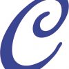 Blue Cursive C Monogram sticker