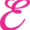 E monogram sticker