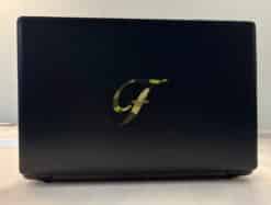 4in x 3in Camouflage Cursive F Monogram Sticker Vinyl Truck Car Stickers