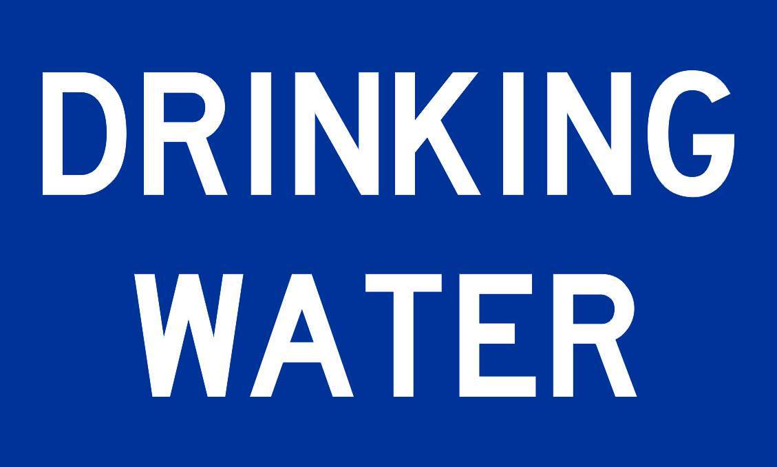 HS5 Plastic Sign or Sticker All Sizes - Drinking Water 