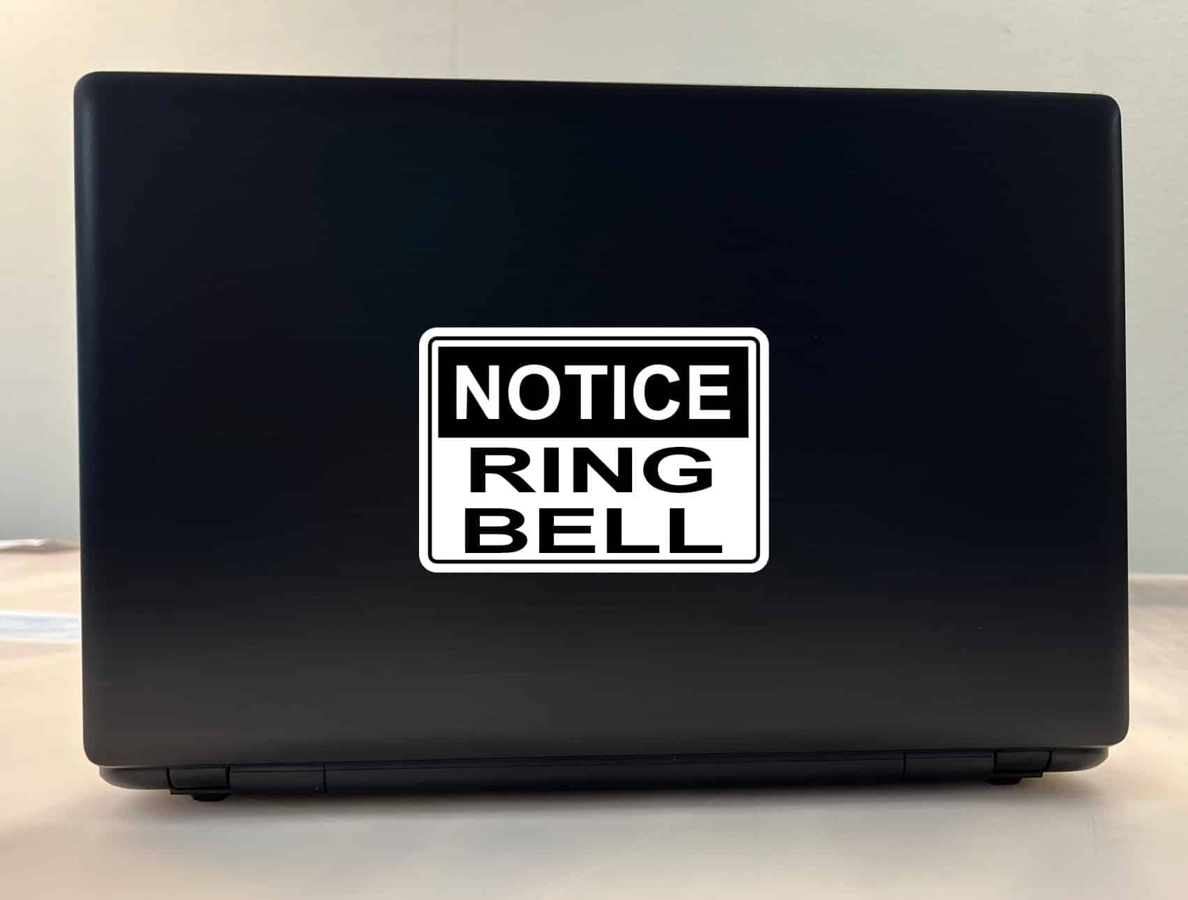 StickerTalk Notice Ring Bell Vinyl Sticker, 5 inches x 3.5 inches - Image 3