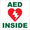 aed inside sticker