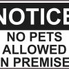 no pets allowed
