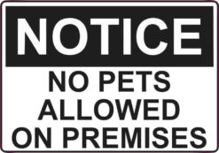 no pets allowed