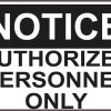 authorized personnel only