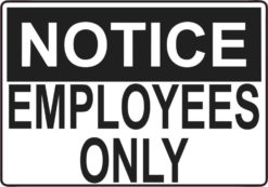 employees only