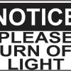 please turn off light