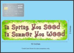 10in x 3in Spring You Seed Magnet Door Magnetic Vehicle Season Magnets