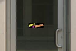 10in x 3in Fifty And Fabulous Birthday Bumper Sticker Funny Age Stickers