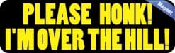 10in x 3in I'm Over The Hill Magnet Funny Birthday Vehicle Bumper Magnets
