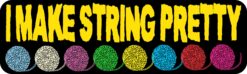 10in x 3in Multi Color I Make String Pretty Sewing Magnet Vehicle Magnets