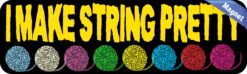 10in x 3in Multi Color I Make String Pretty Sewing Magnet Vehicle Magnets