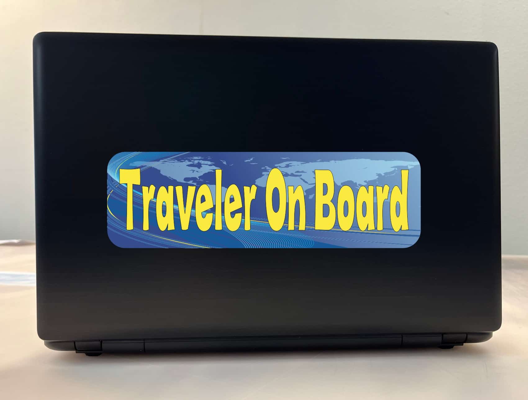 10in x 3in Traveler On Board Bumper Sticker Vinyl Truck Window Stickers