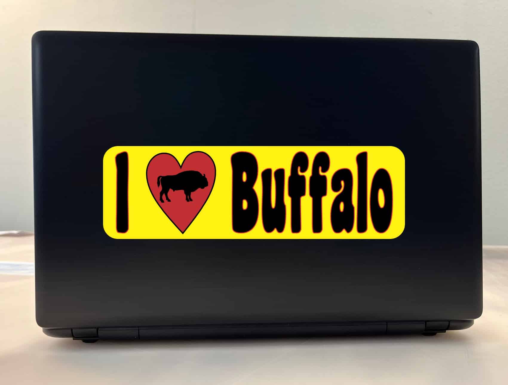 10in x 3in I Love Buffalo Bumper Sticker Vinyl Animal Vehicle Window Decal