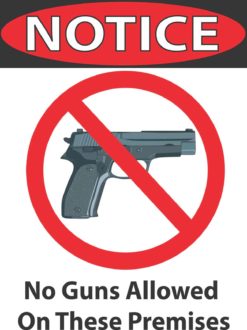 no guns allowed