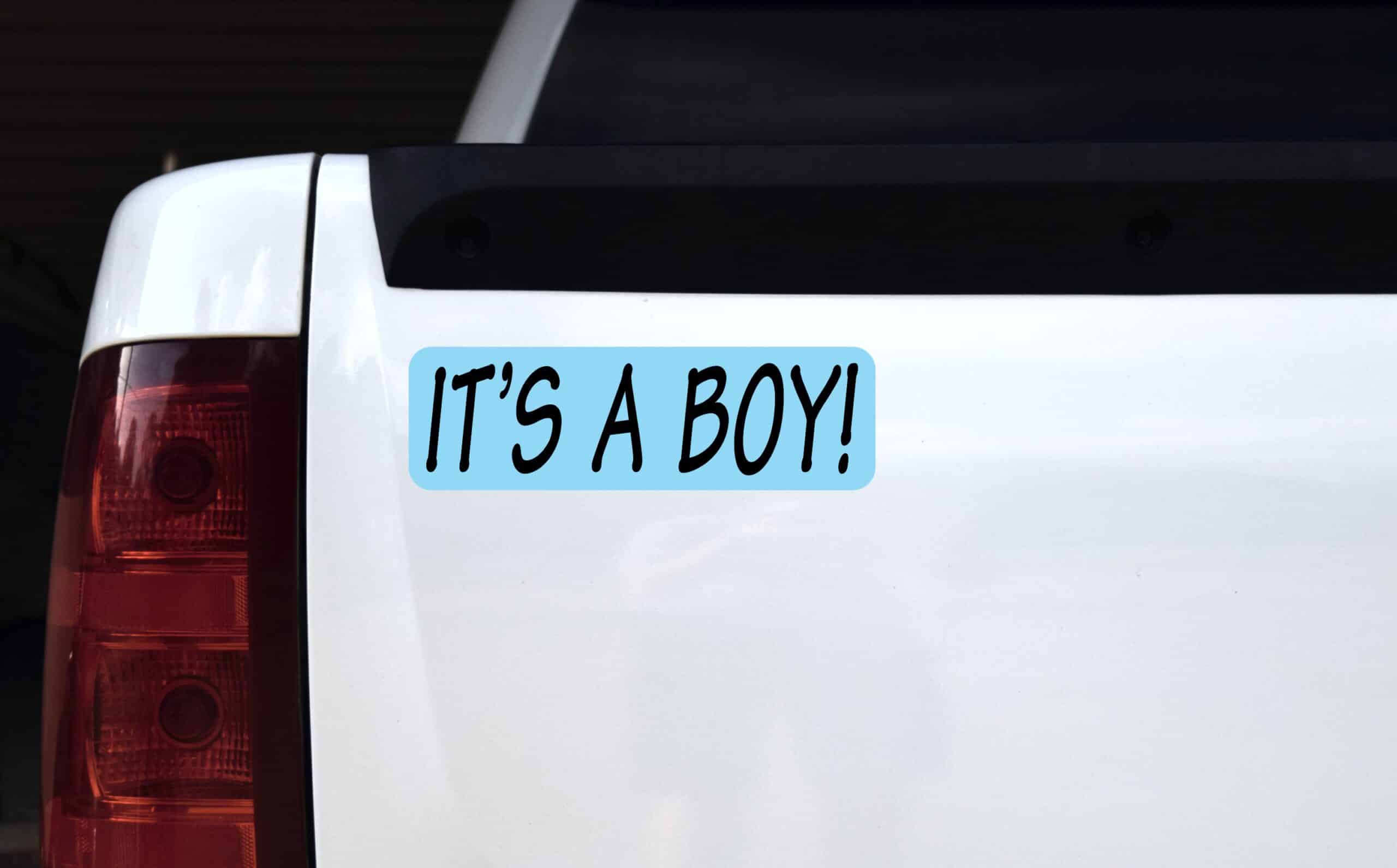 10in x 3in Blue It's A Boy Magnet Magnetic Car Door Truck Bumper Magnets