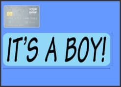 10in x 3in Blue It's A Boy Magnet Magnetic Car Door Truck Bumper Magnets