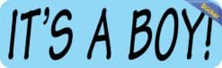 10in x 3in Blue It's A Boy Bumper Sticker Vinyl Car Door Truck Stickers