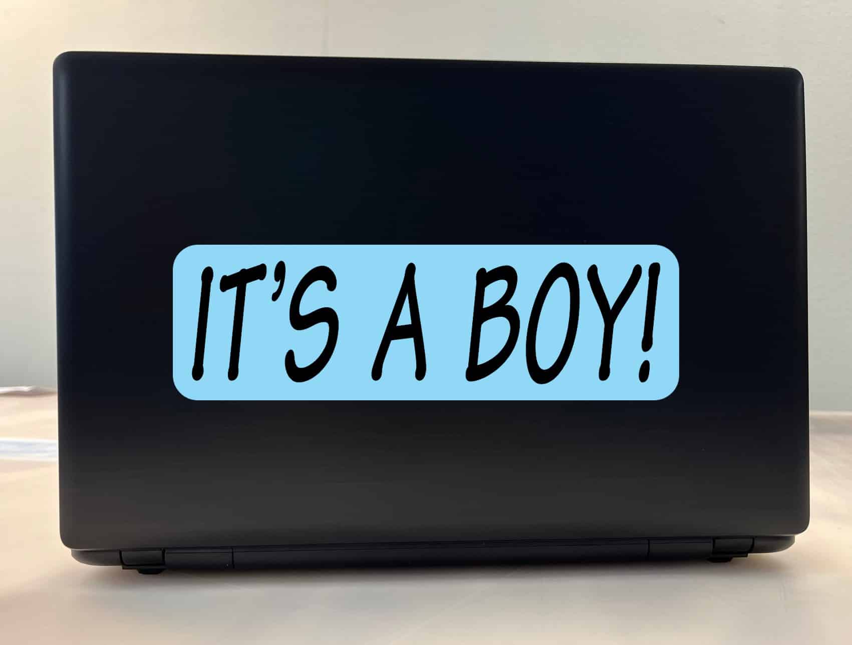 10in x 3in Blue It's A Boy Bumper Sticker Vinyl Car Door Truck Stickers