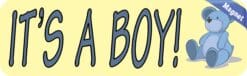 10in x 3in Teddy Bear Its A Boy Magnet