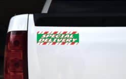 10in x 3in Special Delivery Sticker Vinyl Christmas Vehicle Bumper Stickers