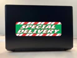 10in x 3in Special Delivery Sticker Vinyl Christmas Vehicle Bumper Stickers