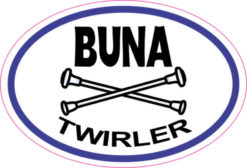 Buna Twirler sticker