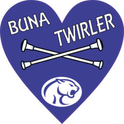 Buna Twirler Heart sticker