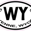 Oval Cheyenne Wyoming sticker
