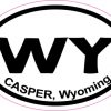 Oval Casper Wyoming sticker