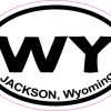 Oval Jackson Wyoming sticker