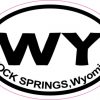 Oval Rock Springs Wyoming sticker