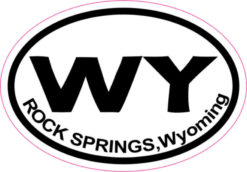 Oval Rock Springs Wyoming sticker