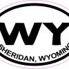 Oval Sheridan Wyoming sticker