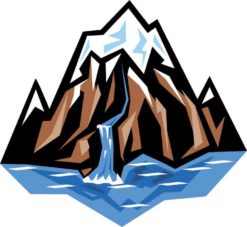 Mountain River sticker
