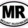 Oval MR Mount Rushmore sticker