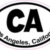 Oval Los Angeles California sticker