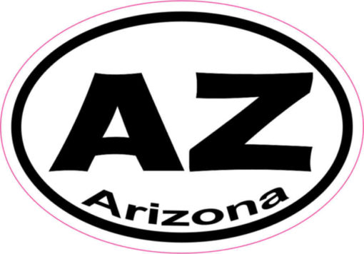 Oval AZ Arizona sticker