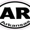 Oval AR Arkansas sticker