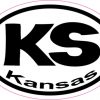 Oval KS Kansas sticker