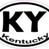 Oval KY Kentucky sticker