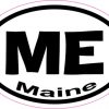 Oval ME Maine sticker