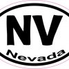 Oval NV Nevada sticker