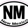 Oval NM New Mexico sticker