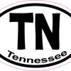 Oval TN Tennessee sticker