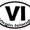 Oval VI Virgin Islands sticker