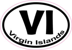 Oval VI Virgin Islands sticker
