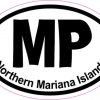 Oval MP Northern Mariana Islands sticker