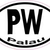 Oval PW Palau sticker