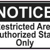 restricted area
